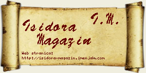 Isidora Magazin vizit kartica